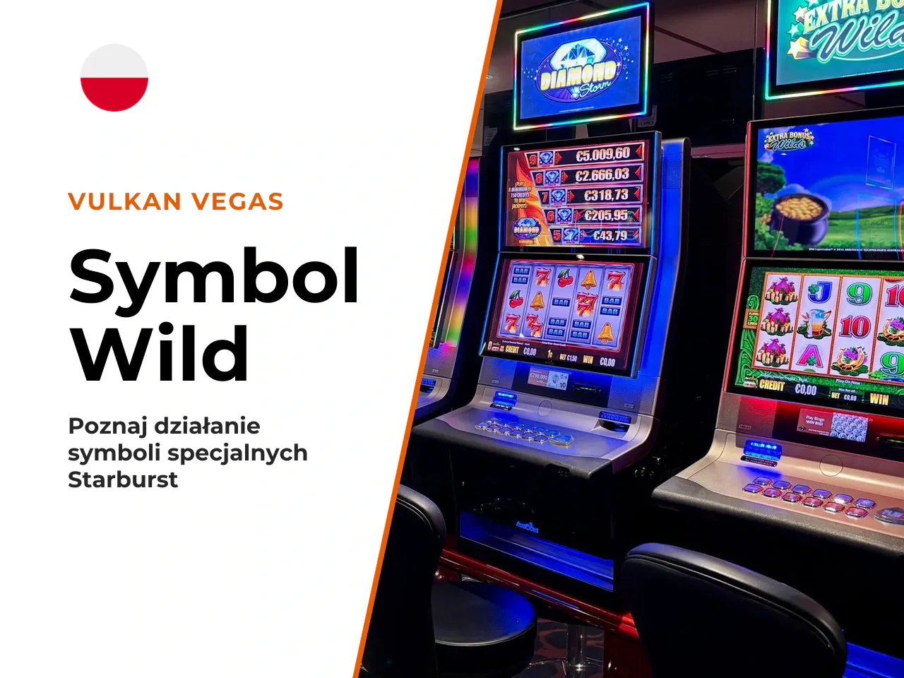 Jak działa symbol Wild w Starburst. Rola symbolu Wild polega na zastąpieniu dowolnego innego emblematu, by połączyć niepełną linię po zatrzymaniu bębnów. Tęczowa gwiazda może pojawić się tylko na środ