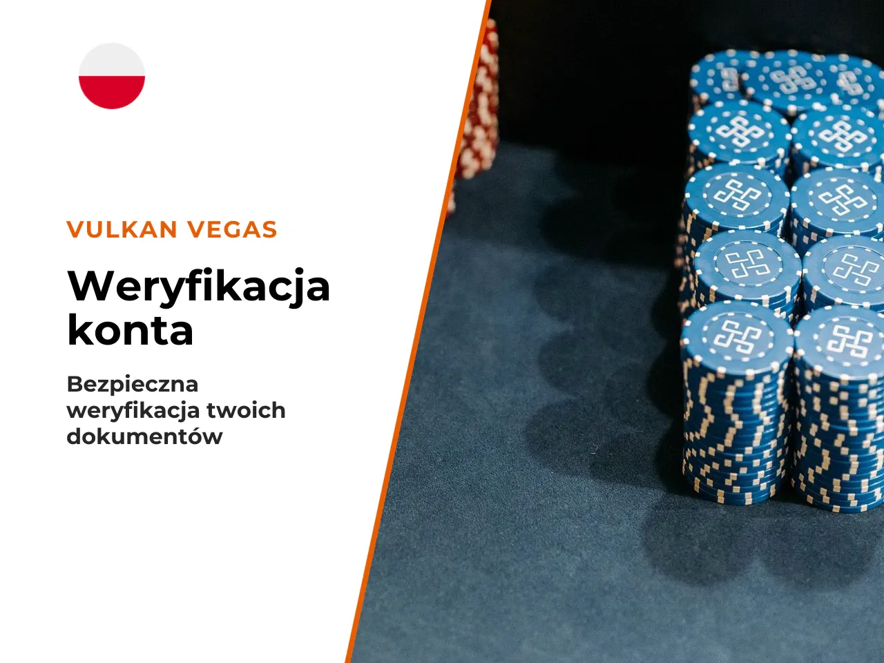 Przed wypłatą musisz przejść weryfikację KYC (Know Your Customer). Proces wymaga przesłania dokumentów tożsamości. Vulkan Vegas nie posiada polskiej licencji — gra w tym kasynie jest niezgodna z polsk